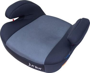 Дитяча автопідставка PETEX Max Plus з Isofix, сіра, ECE R129 i-Size, для дітей 7-12 років, зростом 125-150 см