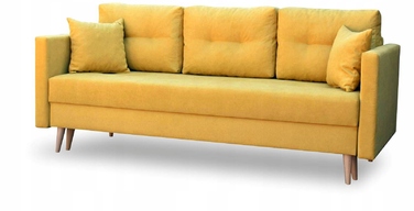 Диван BIRD Meble, 216 x 92 см, оббивка тканина, жовтий