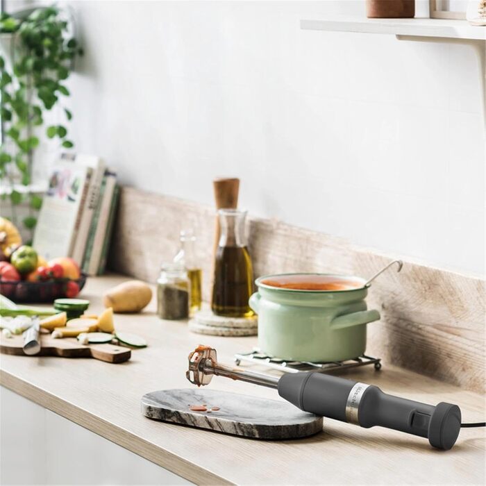 Потужний занурювальний блендер KitchenAid 5KHBV83EDG, колір сірий антрацит