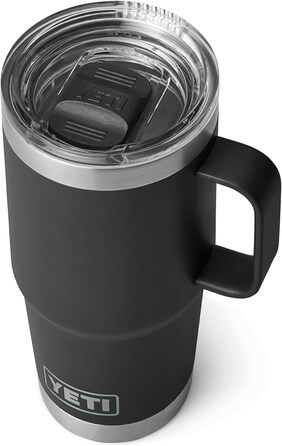 Термос YETI Rambler з кришкою Stronghold, чорний, 20 oz (591 ml)