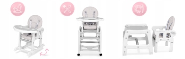Стілець для годування RicoKids Sinco, 104 x 60 x 67,5 см