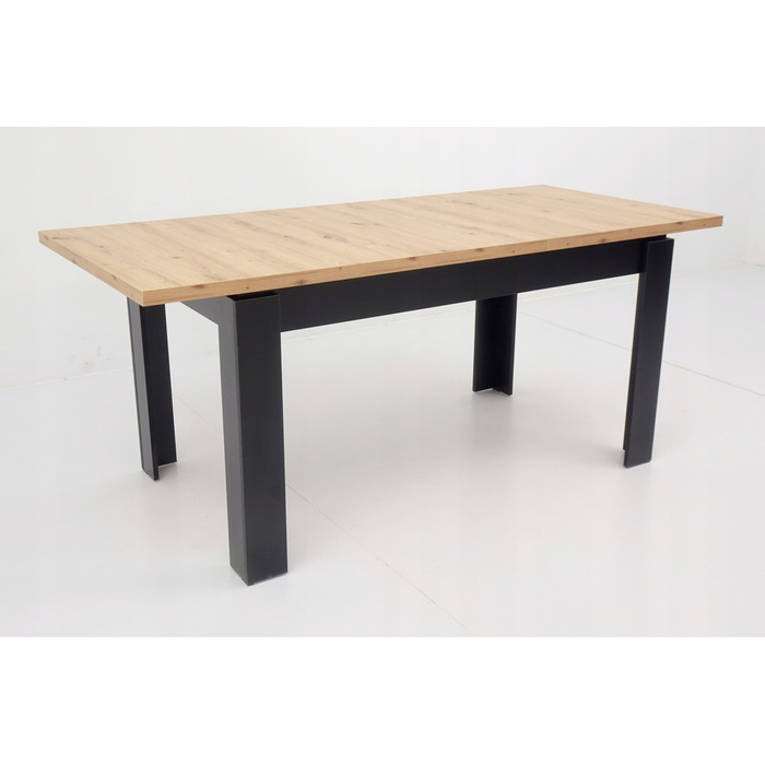 Комплект меблів ARTISAN: розкладний стіл 80x140/180 см та 6 м'яких стільців сірого кольору