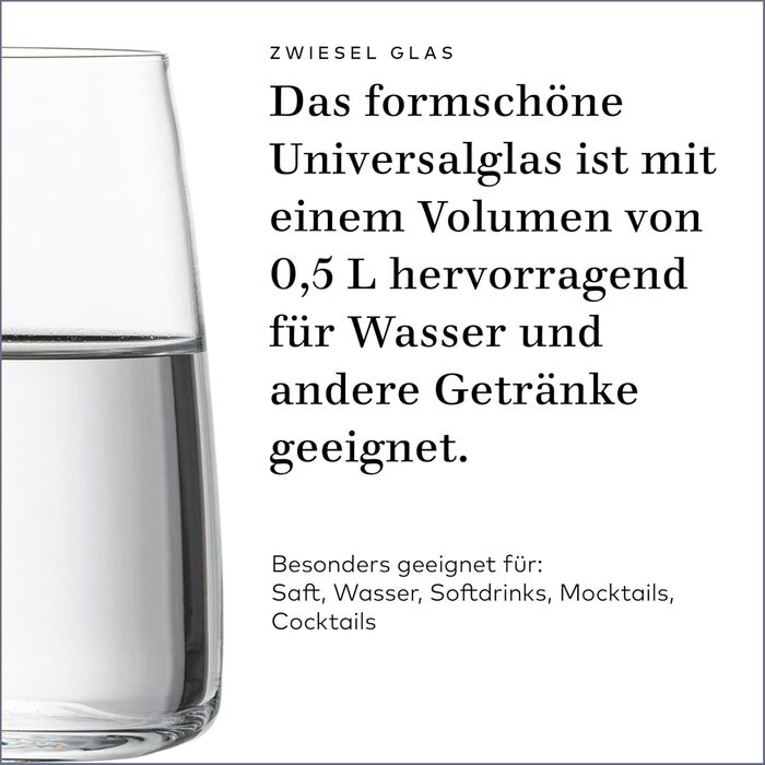 Набір келихів для вина Zwiesel Glas Vivid Senses (2 шт), Tritan-кришталь, Made in Germany. Фрукти та витончені смаки.