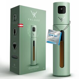 Спрей для олії та оцту VALUXE з фільтром, сталевий розпилювач для кулінарії чорного кольору (Waldschimmer)