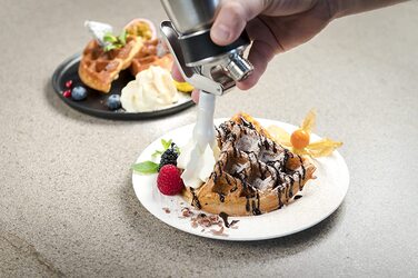 Сифон для збивання вершків iSi Cream Profi Whip 1L, нержавіюча сталь, для вершків і холодних соусів, зручний для посудомийної машини