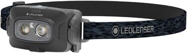 Налобний ліхтар Ledlenser HF4R Core, LED, 500 люмен, акумуляторний, водонепроникний IP68, з червоним світлом, чорний, для туризму та спорту