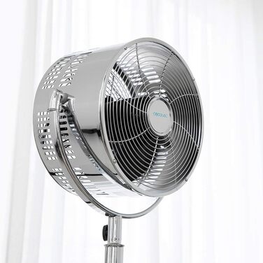 Вентилятор підлоговий Cecotec EnergySilence 1200 Woody 30 см, дерев'яний штатив, 3 швидкості, 80 Вт