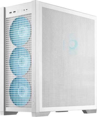 Ігровий корпус ASUS TUF GT302 ARGB білий, Mid-Tower ATX, 4x140 мм ARGB вентилятори, змінні бокові панелі, підтримка ATX материнських плат із прихованими роз'ємами, сітчаста фронтальна панель
