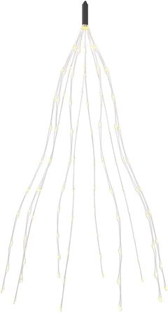 Світлодіодна водоспадна гірлянда Gresonic 300 LED, тепле біле світло, водонепроникна, для вулиці та дому, для лійки, дитячої кімнати, кемпінгу, балкона, декор для інтер'єру та екстер'єру
