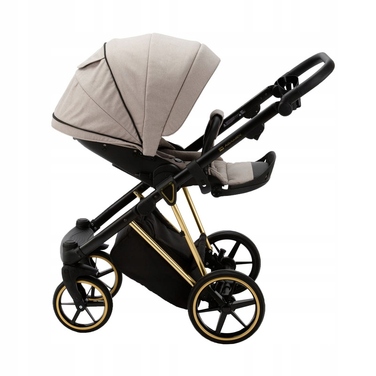 Дитячий візок 4в1 ADAMEX BELISSA SPECIAL EDITION PS-620 + автокрісло BUZ PRO TAUPE + база