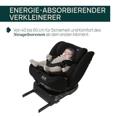 Дитяче автокрісло Chicco Unico Evo I-Size 0-36 кг (група 0+/1/2/3), Isofix, поворот на 360°, сіре
