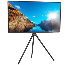 Стійка-штатив VIVO для LED-LCD телевізорів та моніторів 45-65 дюймів, регульований підлоговий тримач для ТВ з поворотним механізмом, чорний (STAND-TV65AB)
