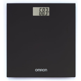 OMRON HN289 електронна вага для людей з великим LCD-дисплеєм, протиковзкими ніжками, ультратонка, чорна
