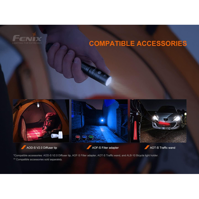 Ліхтарик Fenix LD22 V2.0 800 люменів, компактний, тактичний, LED