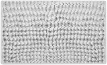 Килимок для ванної Beautissu BeauMare 70x100 см, білий, мікрофібра, нековзкий, м'який, машинне прання