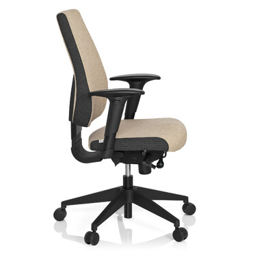 Офісне крісло / поворотне крісло PRO-TEC 500 Тканина темно-сірий/бежевий hjh OFFICE