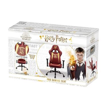 Ігрове крісло Harry Potter з регульованою спинкою та підлокітниками, офіційна ліцензія, червоне, для дорослих
