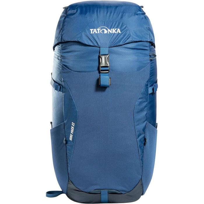 Рюкзак для туризму Tatonka Hike Pack 22, 22 л, з вентильованою спинкою та дощовиком, темно-синій