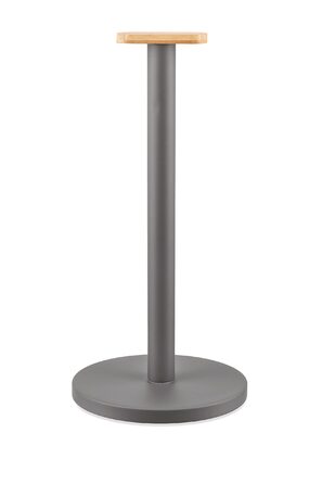 Тримач для паперових рушників Alessi Mattina BG05 R, сталь з епоксидним покриттям та бамбукова ручка, темно-сірий