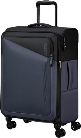 Валіза American Tourister Daring Dash Spinner M, розширювана, 66.5 см, 67/75 л, чорний/сірий