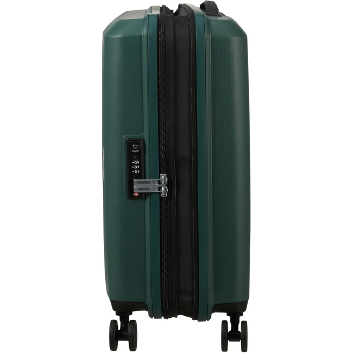 Валіза American Tourister Aerostep Spinner S, розширювана, 55 см, 36/40 л, зелена (Dark Forest), ручна поклажа