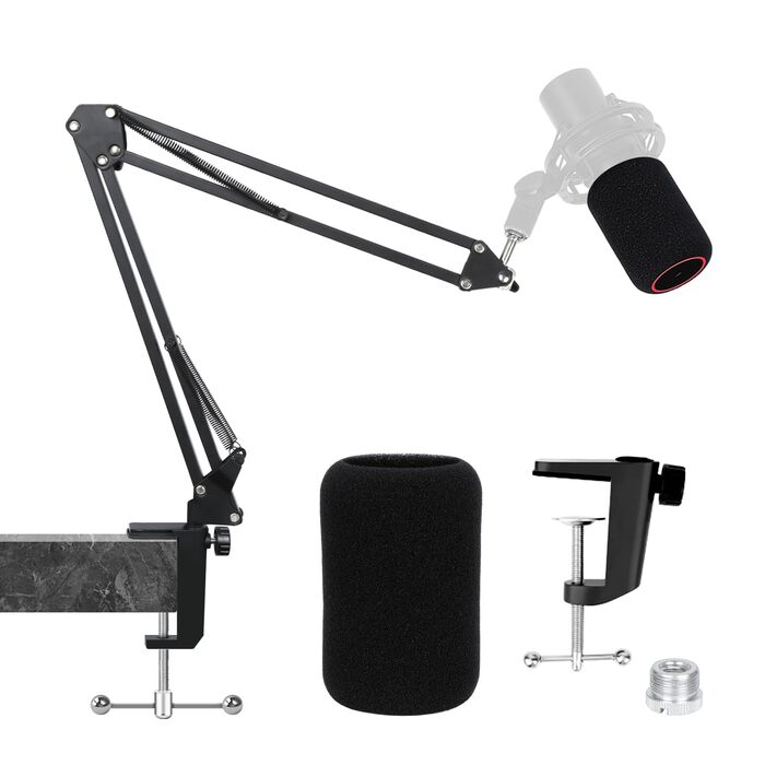 Стійка для мікрофона HyperX QuadCast з поп-фільтром та тримачем YOUSHARES для QuadCast S, Blue Yeti, Razer Seiren Mini V3