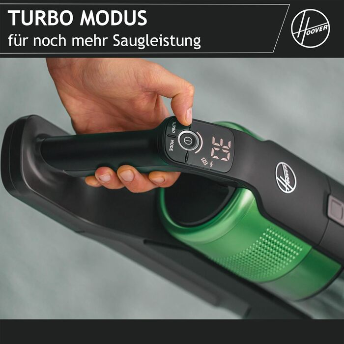 Бездротовий пилосос Hoover HF9 PET для шерсті тварин, 2 акумулятори, до 60 хв роботи, потужний, без мішка, LED-підсвітка, антизакручувальна насадка