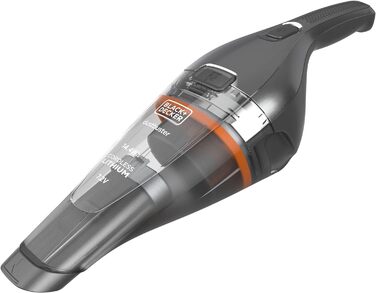 Ручний пилосос BLACK+DECKER Dustbuster 7.2V, акумуляторний, EasyGrip, хром/титан, 385 мл