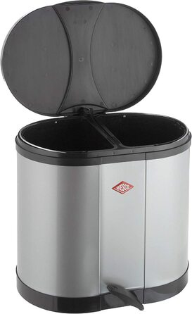 Сортувальний кошик Wesco Öko-Sammler 170, 2 x 15 л, пластик, сріблястий
