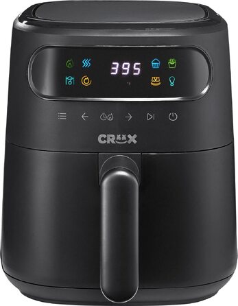 Цифрова повітряна фритюрниця CRUX Marshmello 3.0 QT, чорна