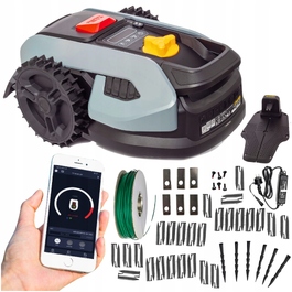 Робот-газонокосарка Riwall RRM 500 APP, ширина стрижки 16 см
