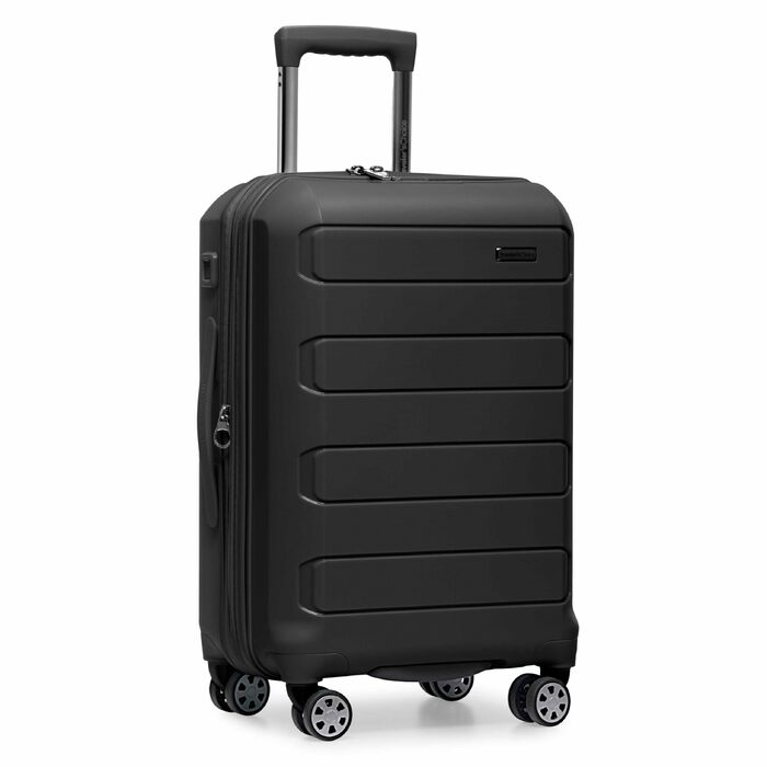 Ручна поклажа Traveler's Choice Kariert, розмір M (66 см), чорна, валіза для подорожей