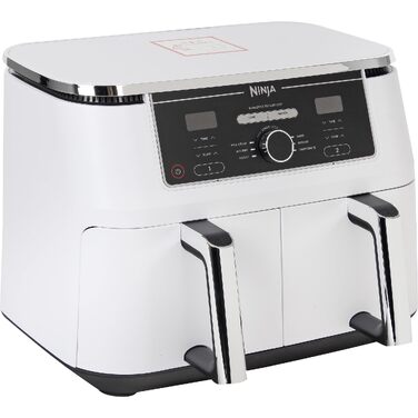 Аерофритюрниця Ninja Foodi MAX Dual Zone AF400EUWH з двома зонами приготування, біла