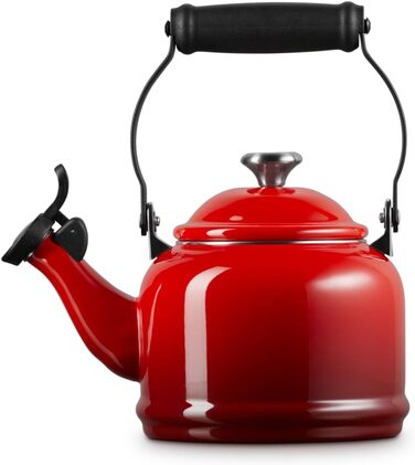 Чайник Le Creuset Halber зі сталі з емалевим покриттям та металевим фінішем, 1.25 л, колір Вишня