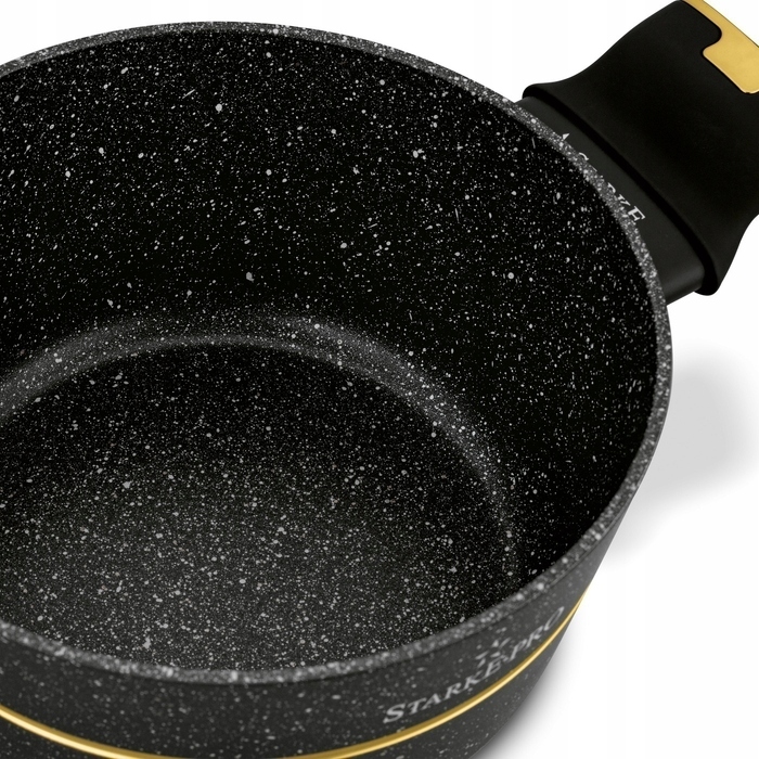 Набір алюмінієвого посуду Starke Pro Golden Marble, 10 предметів