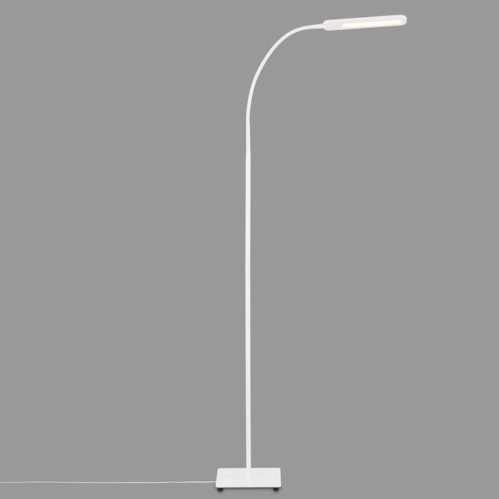 BRILONER LED торшер з димером, сенсорний, регульований теплий і холодний білий, лампа для читання, підлогова лампа для вітальні, світильник стельовий, 20,8x20,8x183 см, білий