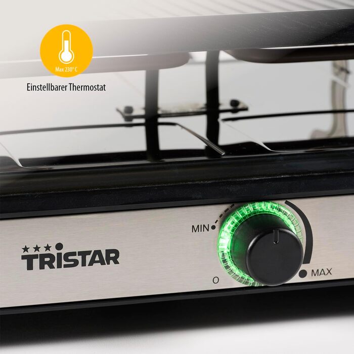 Ракле гриль Tristar RA-2746 на 8 осіб – чорний, 1400 Вт
