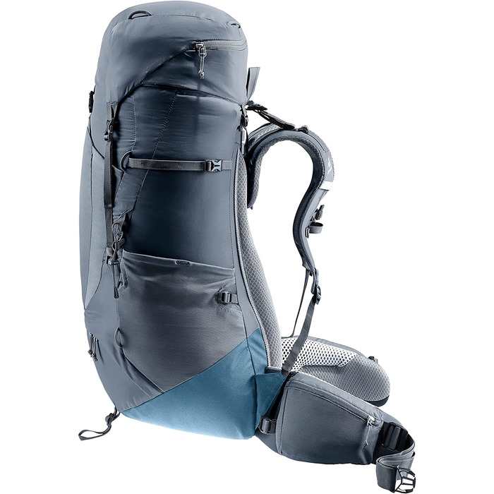 Рюкзак для трекінгу Deuter Aircontact Lite 50+10 л, легкий, чорний-синій