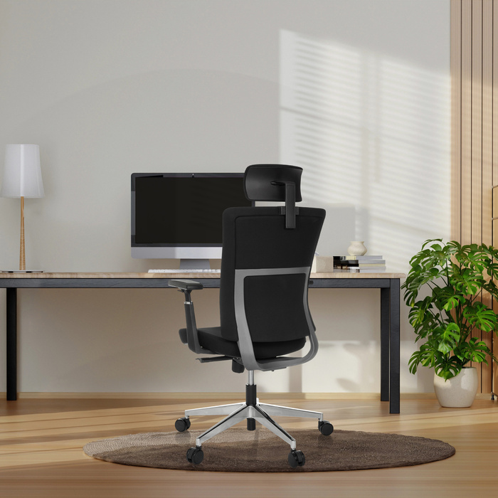 Офісне крісло / поворотне крісло CAPTIVO PRO тканина чорний hjh OFFICE