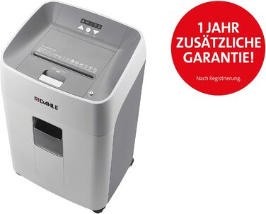 Шредер Dahle ShredMATIC 90 Aktenvernichter з автоподачею, P-4, P5, 300 аркушів, світло-сірий/сірий