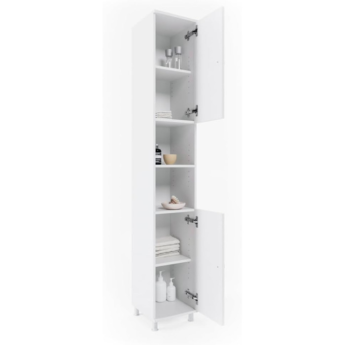 Шафа для ванної Vicco Fynn, біла, 30x190 см, вертикальна