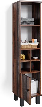 Висока шафа Vicco Fynn, дуб рустикальний, 30x130,6 см, з малою дверцятами