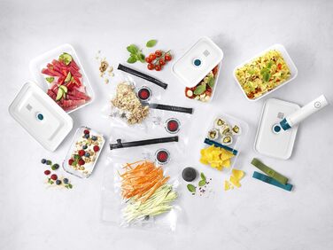 Вакуумний стартовий набір ZWILLING Fresh & Save, 16 предметів, пластик, з контейнером, помпою та пакетами, La Mer