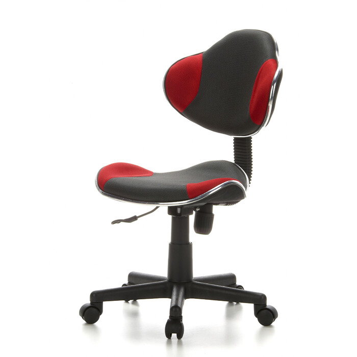 Дитяче крісло для письмового столу KIDDY GTI-2, тканина, сірий/червоний, hjh OFFICE