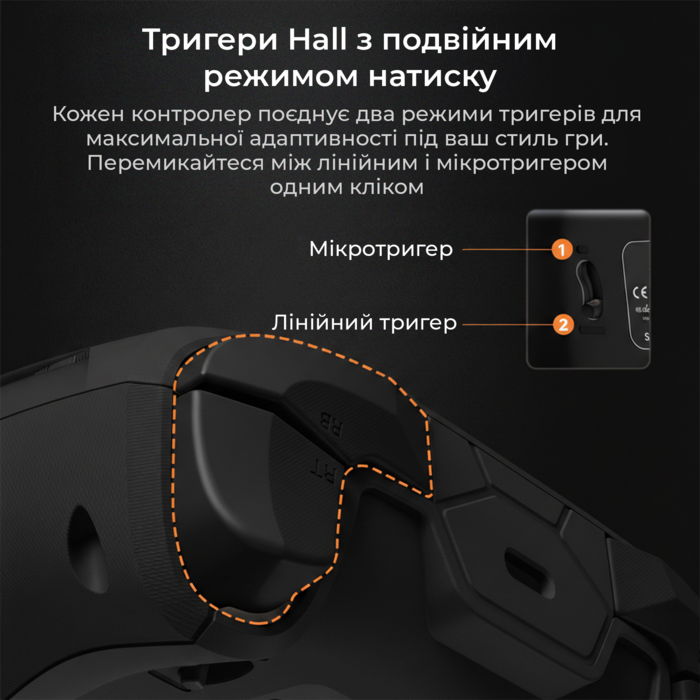 Бездротовий геймпад Ajazz GP100 Black (GP100-B)