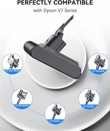 Акумулятор Morpilot V7 8000mAh для пилососа Dyson V7 SV11 Animal, Motorhead, Pro, Trigger, Fluffy + 3 фільтри