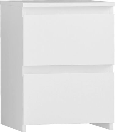 Тумба приліжкова Vida Designs Denver з 2 шухлядами, біла, 40x29,5x29,5 см
