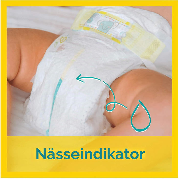 Дитячі підгузки Pampers розмір 1 (2-5 кг), 100 шт (2 упаковки по 50 шт), місячний запас