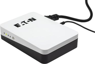 USV Eaton 3S Mini 36W для роутерів, камер та Smart Home - 9/12/15/19V DC, Білий/Чорний