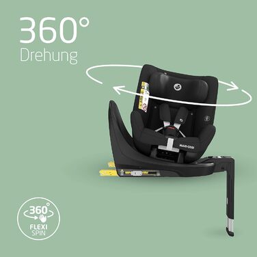 Вкладиш для новонароджених Maxi-Cosi Mica 360 S, чорний, Eco Care, для автокрісла, 0–3 місяці, 40–60 см, машинне прання